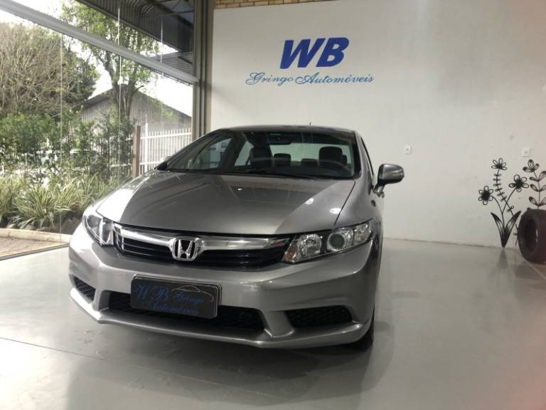 HONDA - CIVIC - 2012/2013 - Cinza - R$ 73.800,00